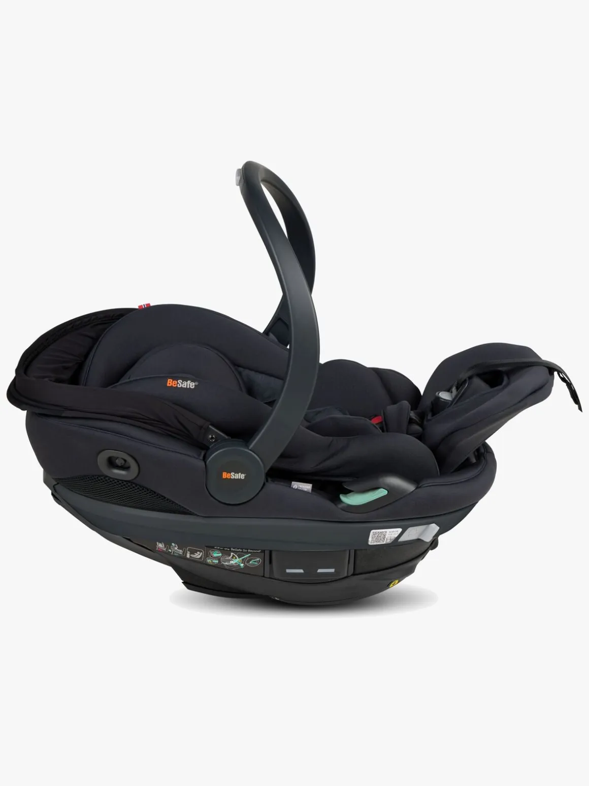 BeSafe Go Beyond 2 Autostol Baby, Black Soft Breeze