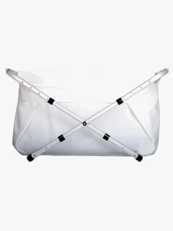 BibaBad Flexi Foldebadekar 80x100, Hvid/Hvid