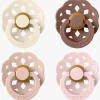 BIBS Boheme Sut 4-pak Latex Str. 1, Ivory/Blush/Woodchuck/Blossom