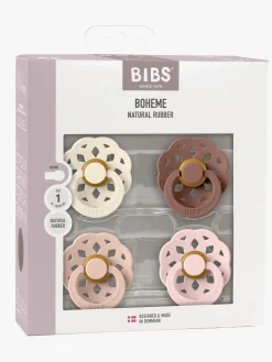 BIBS Boheme Sut 4-pak Latex Str. 1, Ivory/Blush/Woodchuck/Blossom