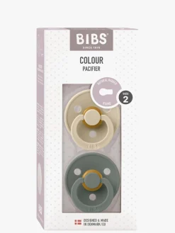 BIBS Colour Sut 2-Pak Latex Str. 2 Rund, Vanilla/Pine