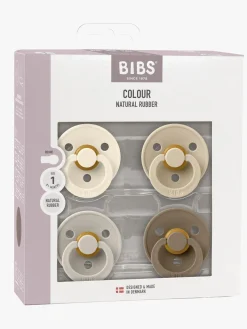 BIBS Colour Sut 4-pak Latex Str. 1, Ivory/Sand/Vanilla/Dark Oak