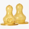 BIBS Medium Flow Sut Latex 2-pak, Yellow