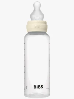 BIBS Medium Flow Sutteflaske Silicone 2-pak 270 ml, Ivory