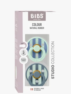 BIBS Studio Colour Block Sut 2-pak Latex Str. 2, Nordic Mint Petrol Mix