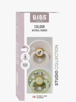 BIBS Studio Colour Bumblebee Sut 2-pak Latex Str. 2, Mushroom
