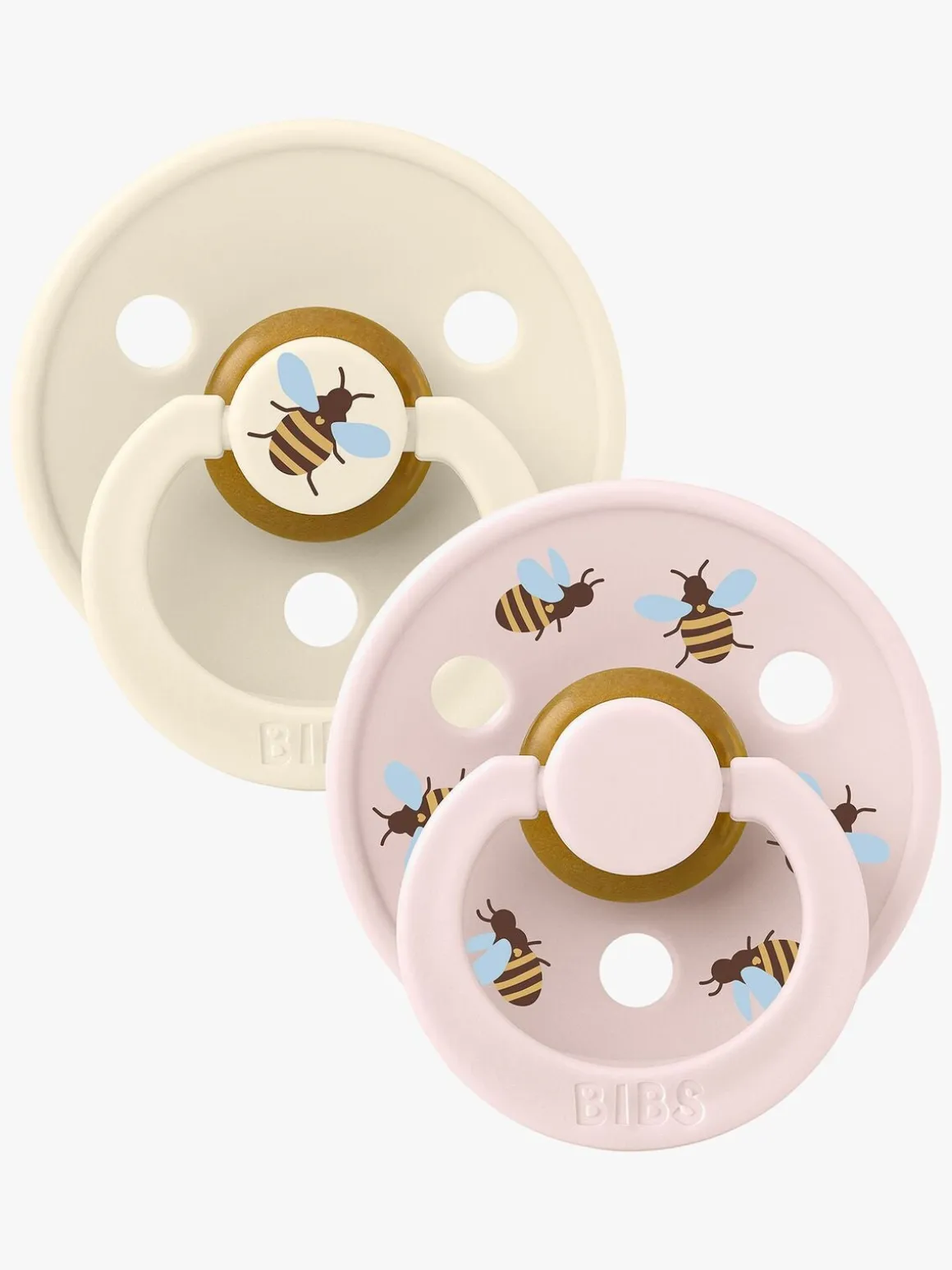 BIBS Studio Colour Bumblebee Sut 2-pak Latex Str. 2, Ivory