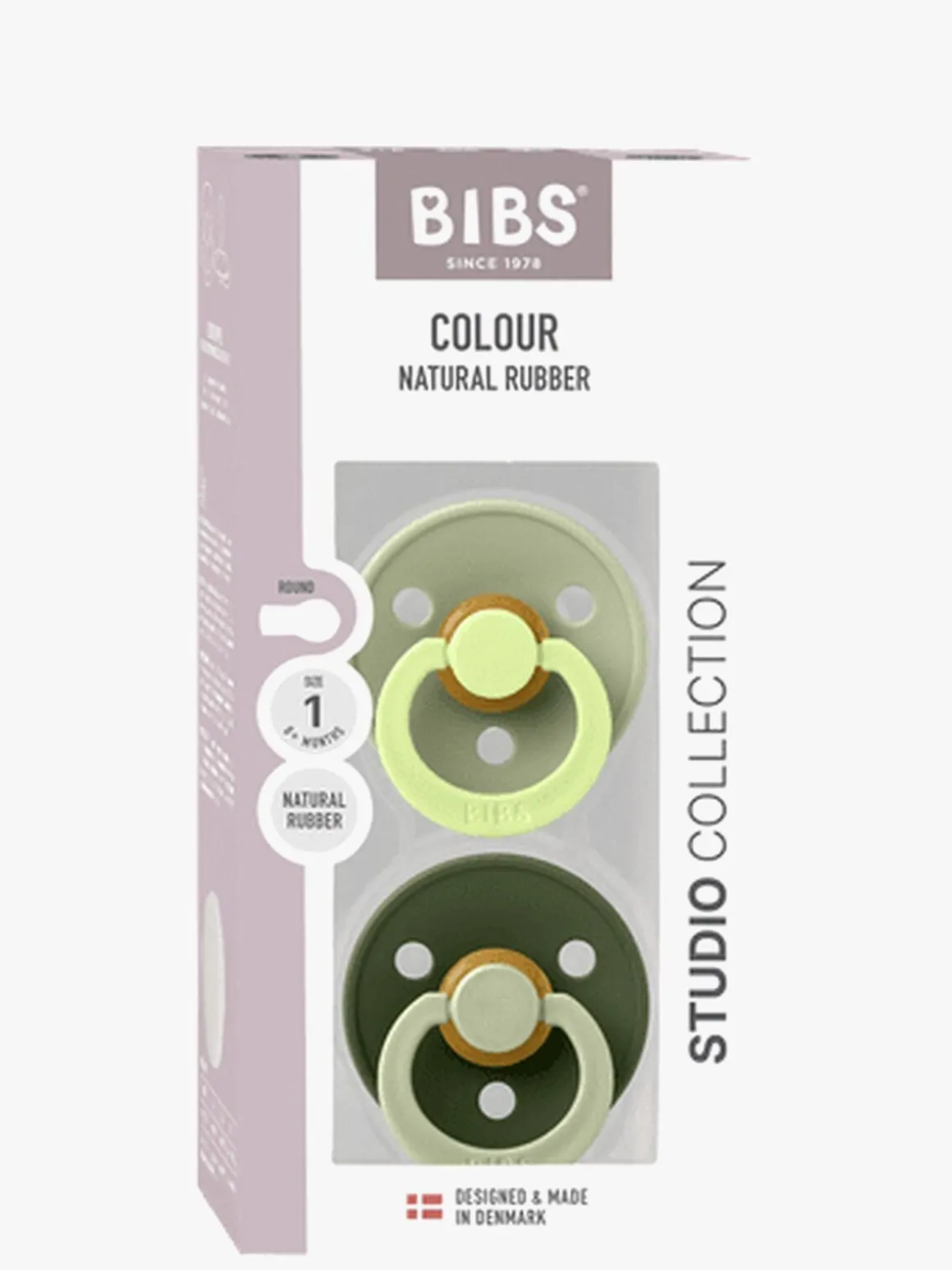 BIBS Studio Colour Fusion Sut 2-pak Str. 1, Sage Hunter Green mix