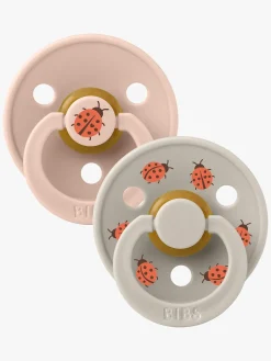 BIBS Studio Colour Ladybug Sut 2-pak Latex Str. 1, Blush