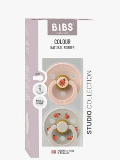 BIBS Studio Colour Ladybug Sut 2-pak Latex Str. 1, Blush