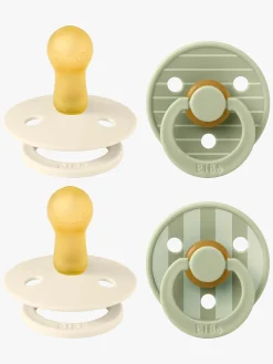 BIBS Studio Colour Sut 4-pak Latex Str. 2, Pin Ivory Vanilla/Pin Sage