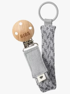 BIBS Suttesnor Pacifier Braid, Cloud/Iron