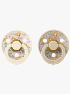 BIBS x Liberty Colour Strawberries Sut 2-pak Latex Str. 2, Ivory Mix