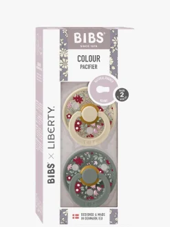BIBS x Liberty Colour Sut 2-Pak Latex Str. 2 Rund, Chamomile Lawn/Pine Mix