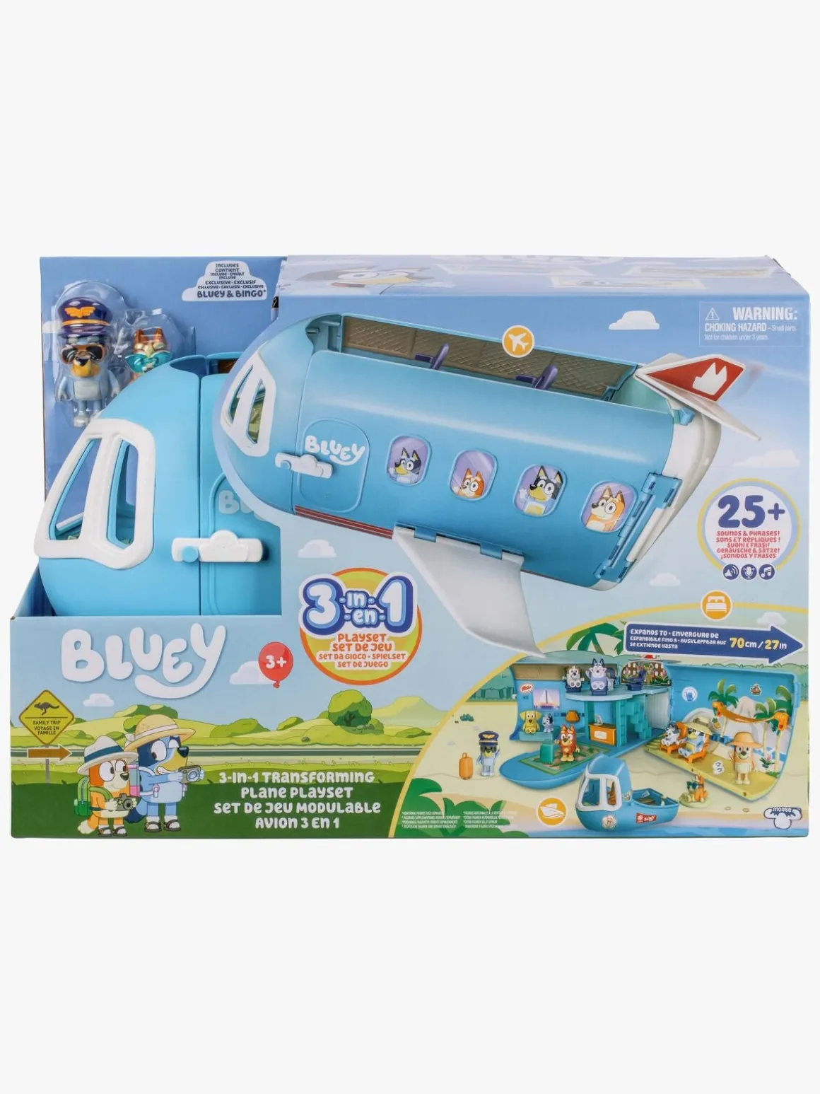 Bluey 3-i-1 Flyvemaskine