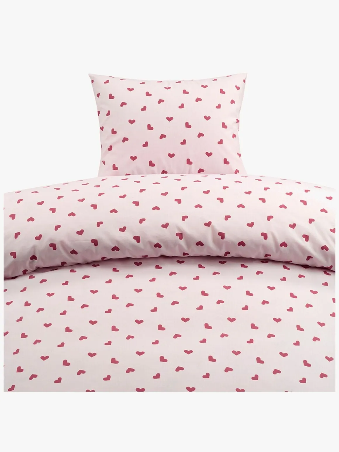 Borganäs Sengesæt Hjärtrud 150x210, Pink