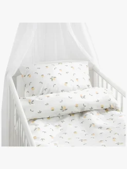Borganäs Sengesæt Tremmeseng Lemons 100x130, Gul