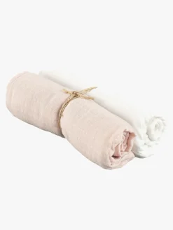Borganäs Stofble 70x70 2-pak, Lyserød