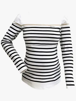 Cache Cœur CROZON Graviditets- & Ammetrøje Sailor, White/Marine
