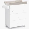 CAM Cassettiera Puslebord, Hvid/Beige