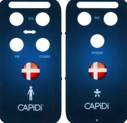 CAPiDi Front til Babyalarm Danish flag
