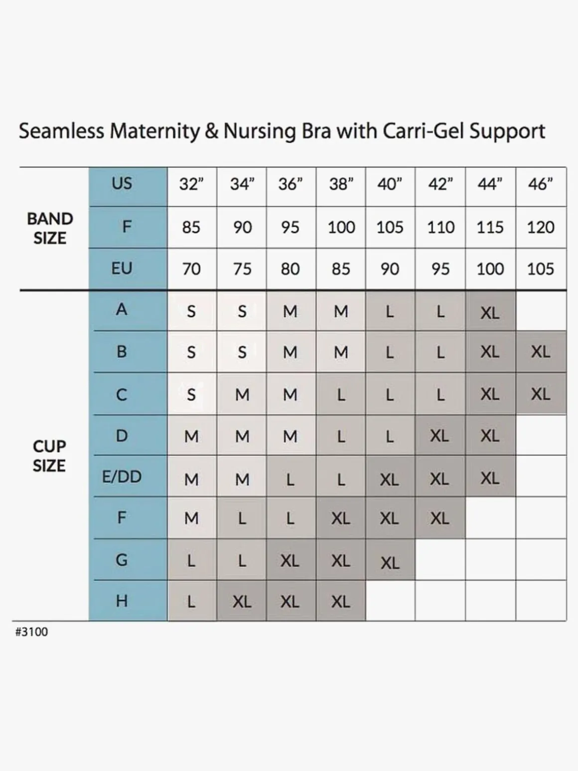 Carriwell Graviditets- & Amme-BH Carri-Gel, Sort