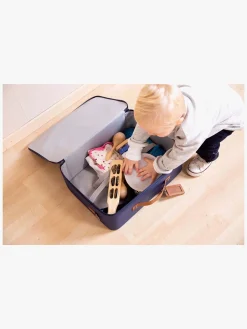 Childhome Mini Traveler Kuffert, Navy/White
