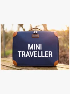 Childhome Mini Traveler Kuffert, Navy/White