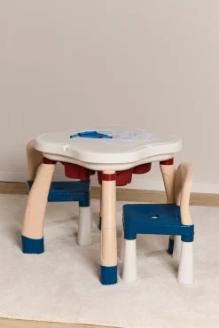 Cloudberry Castle Aktivitetsbord med Stole, Blue