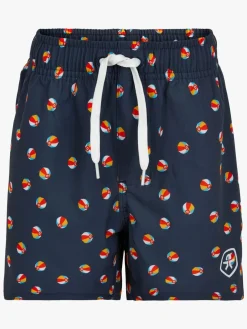 Color Kids Badeshorts, Rød/Blå/Mønstret