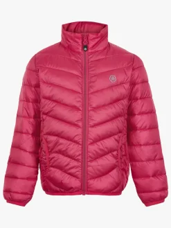 Color Kids Quiltet Packable Jakke , Honeysuckle