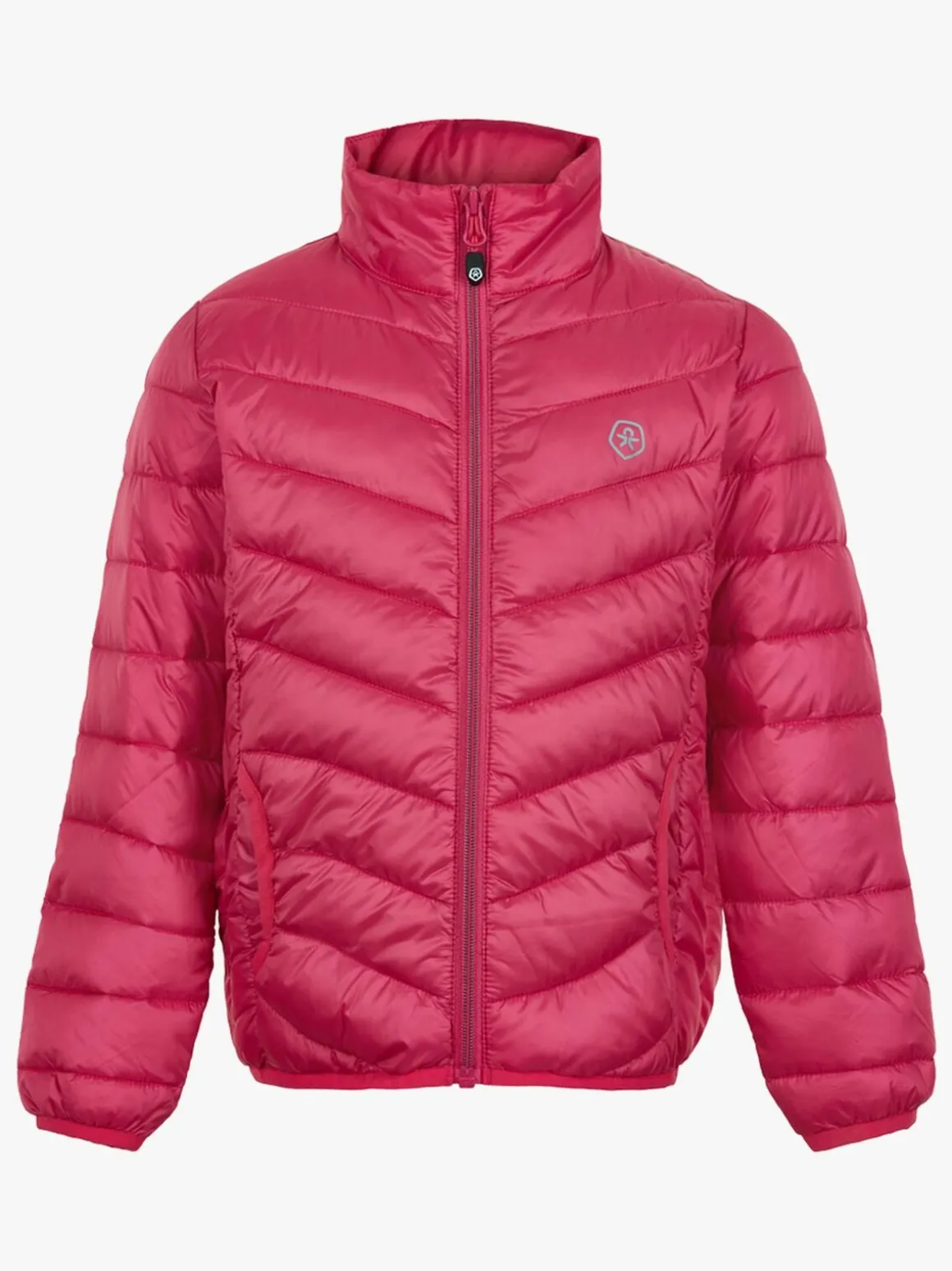 Color Kids Quiltet Packable Jakke , Honeysuckle