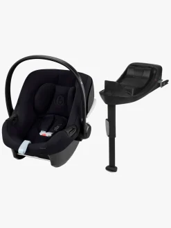 Cybex Aton B2 i-Size Autostol Baby inkl. Base & Beemoo Tilbehørspakke, Volcano Black