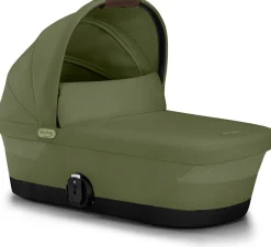 Cybex e-Gazelle S Duovogn inkl. Axkid GOKID Autostol Baby & Base, Moss Green/Taupe