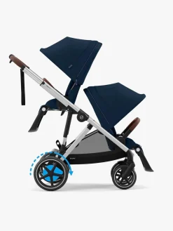 Cybex e-GAZELLE S Klapvogn, Ocean Blue/Silver