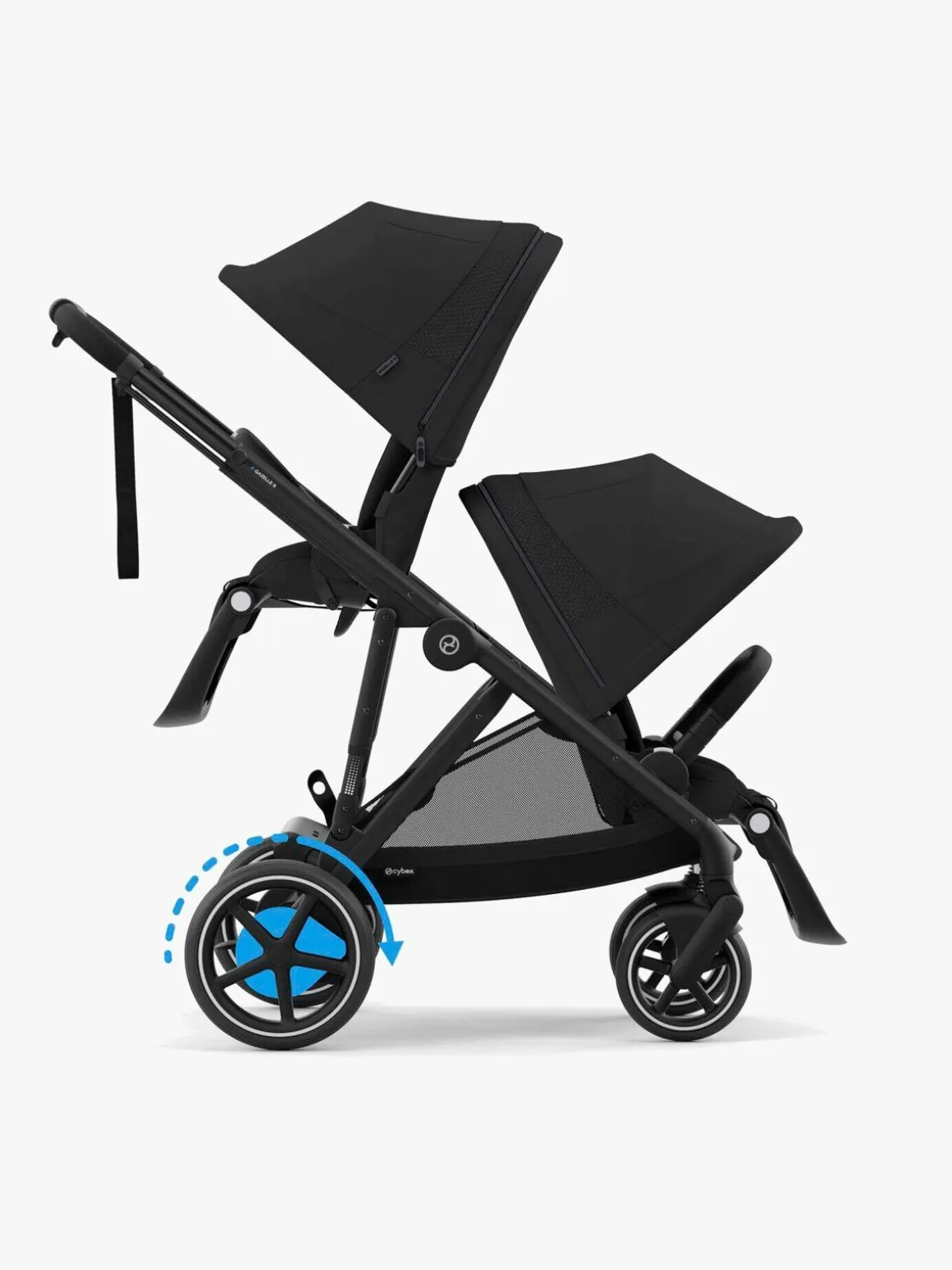 Cybex e-GAZELLE S Klapvogn, Moon Black/Black