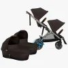 Cybex e-Gazelle S Tvillingevogn, Chocolate Brown/Taupe