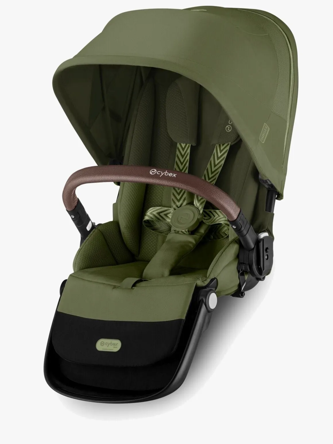 Cybex e-Gazelle S Tvillingevogn, Moss Green/Taupe