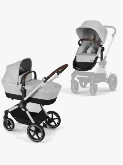 Cybex EOS Lux Duovogn inkl. Axkid GOKID Autostol Baby & Base, Lava Grey