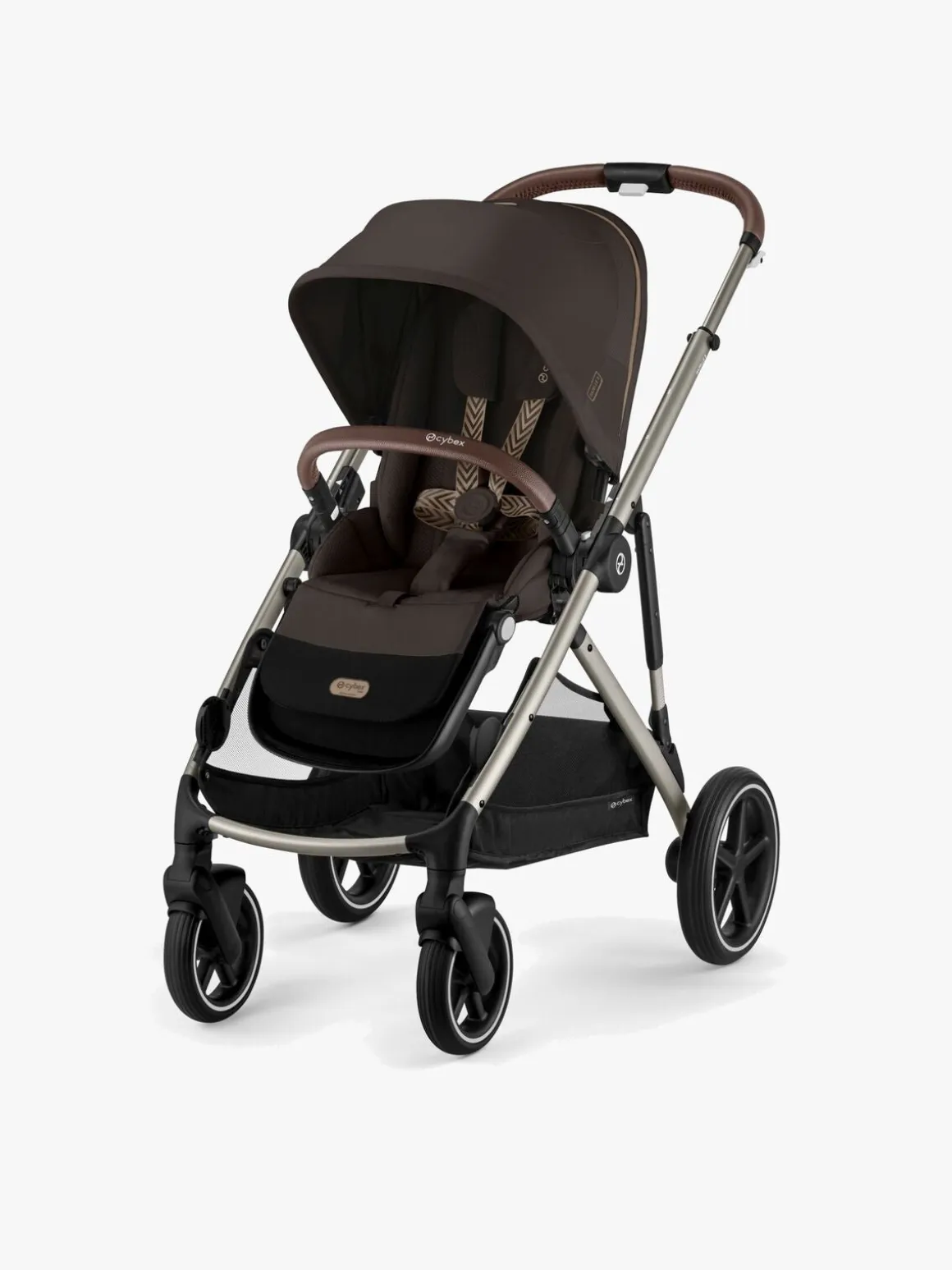 Cybex GAZELLE S Duovogn inkl. Axkid GOKID Autostol Baby & Base, Chocolate Brown