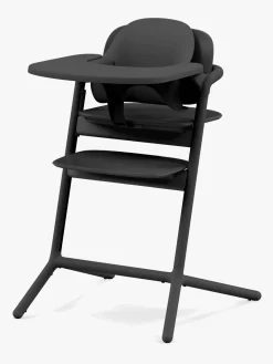 Cybex Lemo 4-in-1 Højstol inkl. Skråstol, Babysæt og Bakke, Stunning Black