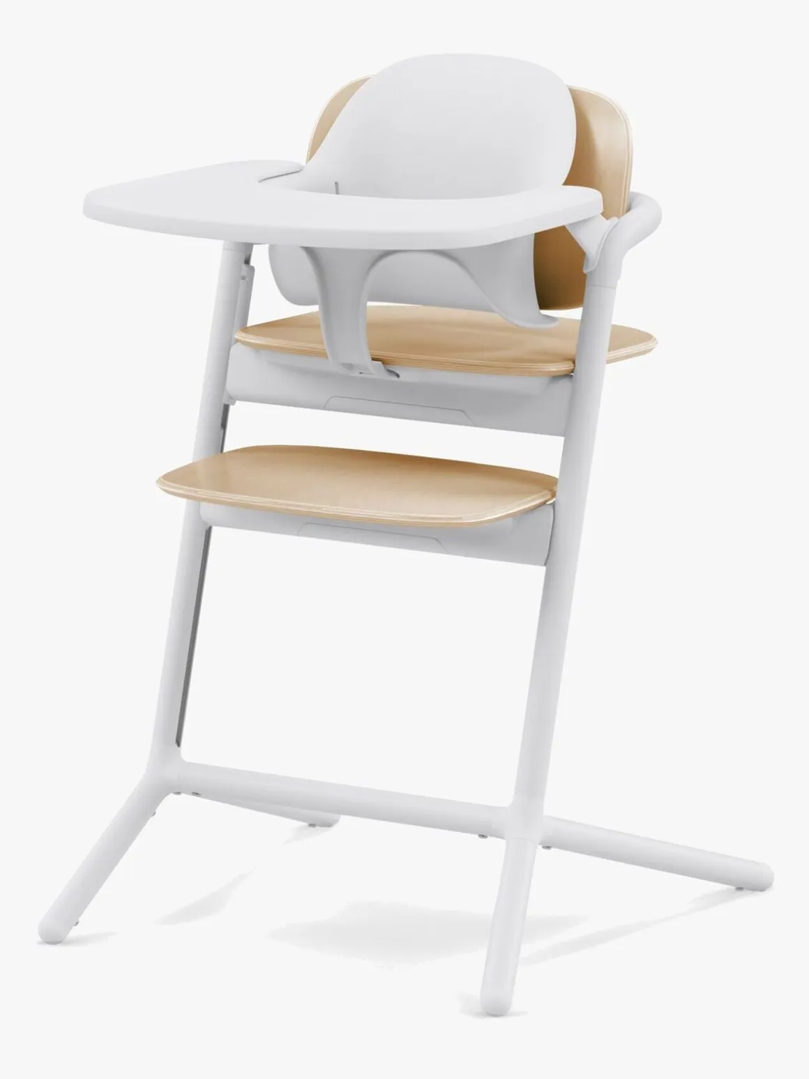 Cybex Lemo 4-in-1 Højstol inkl. Skråstol, Babysæt og Bakke, Sand White