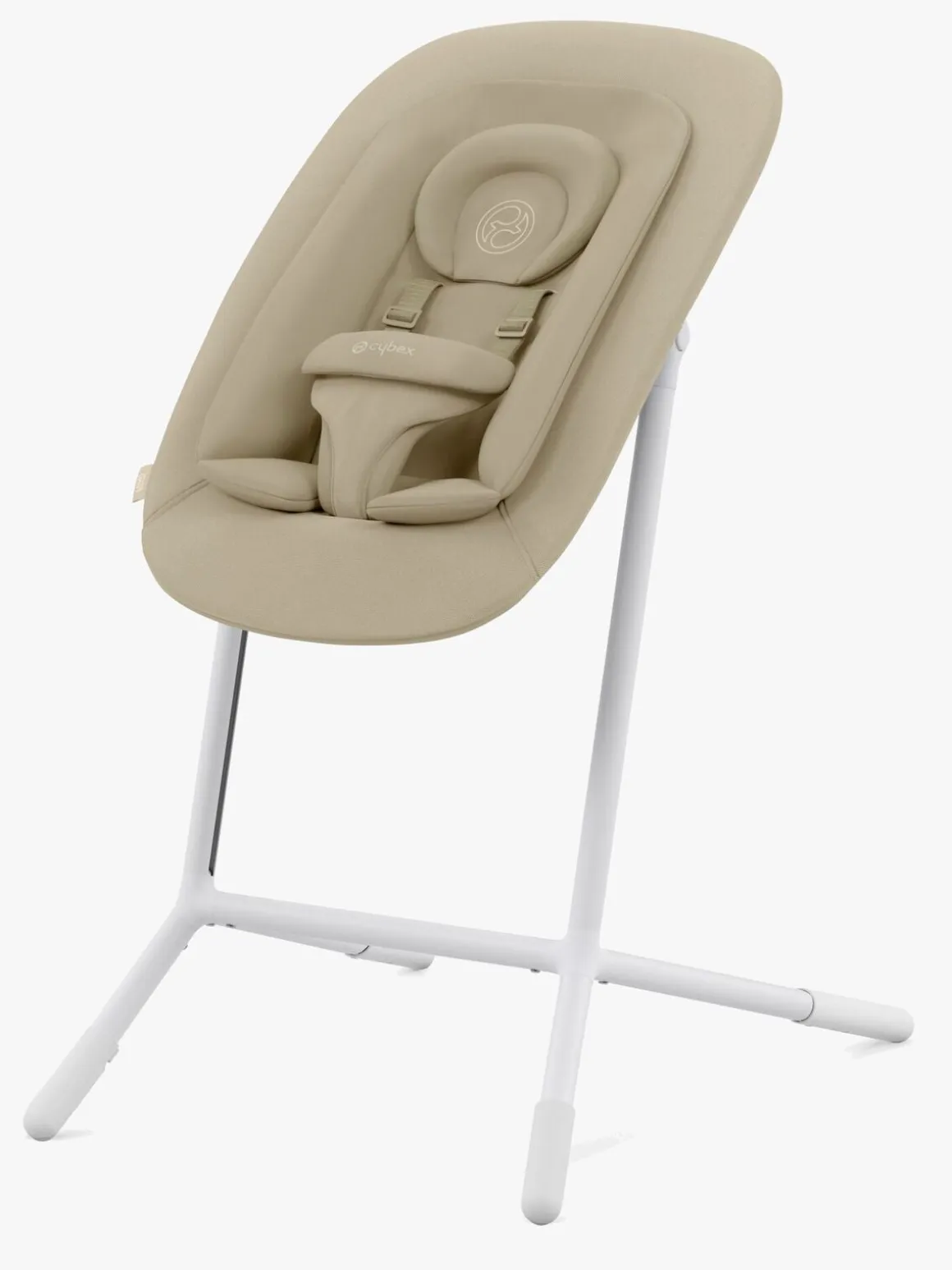 Cybex Lemo 4-in-1 Højstol inkl. Skråstol, Babysæt og Bakke, Sand White
