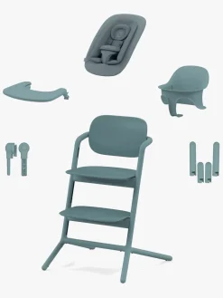 Cybex Lemo 4-in-1 Højstol inkl. Skråstol, Babysæt og Bakke, Stone Blue