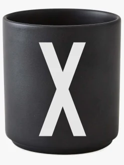 Design Letters Kop Porcelæn X, Sort