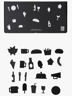 Design Letters Madikoner til Opslagstavle 21 pcs, Sort