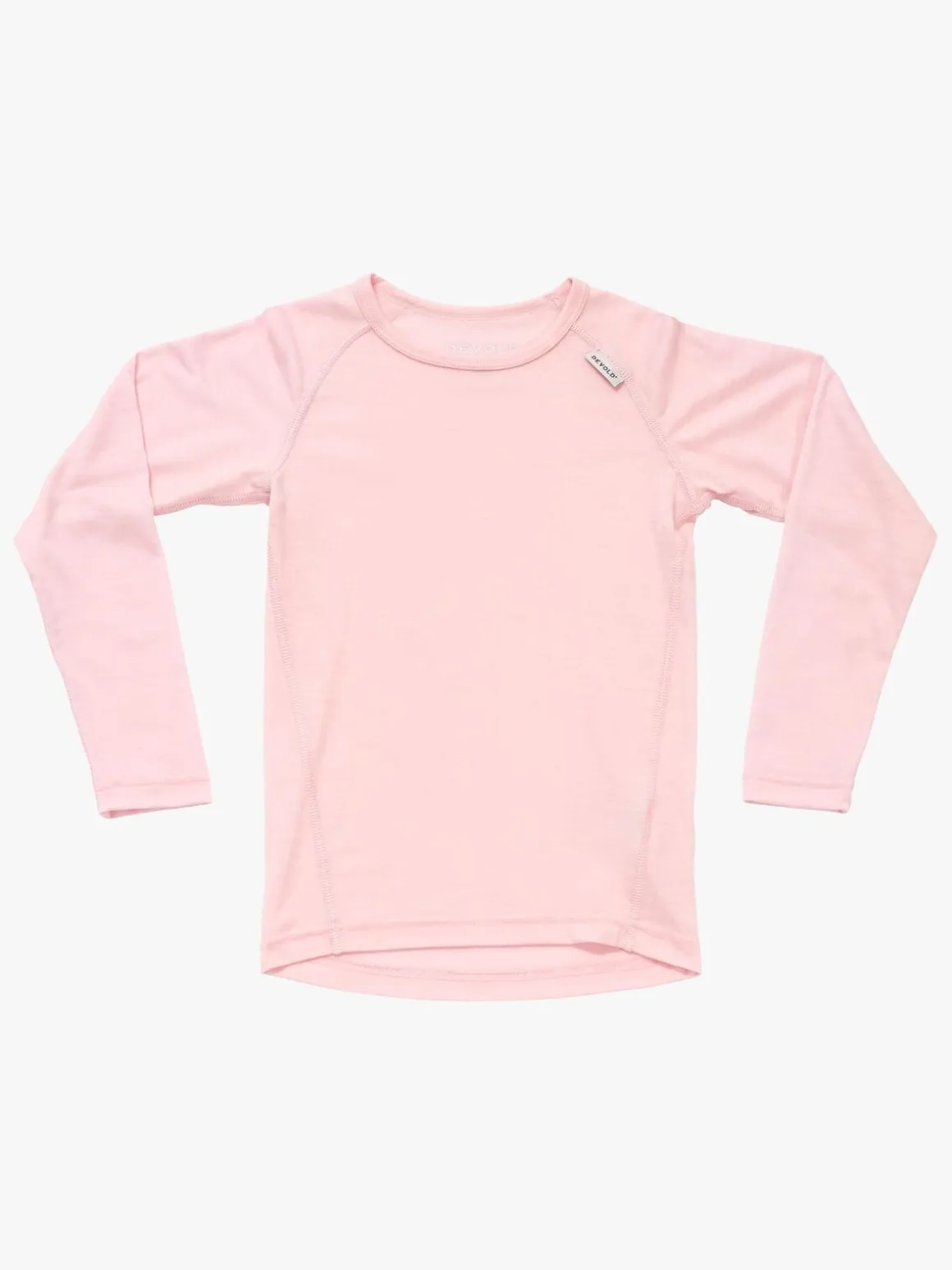 Devold Breeze Merino Skiundertrøje Kid, Chalk Pink