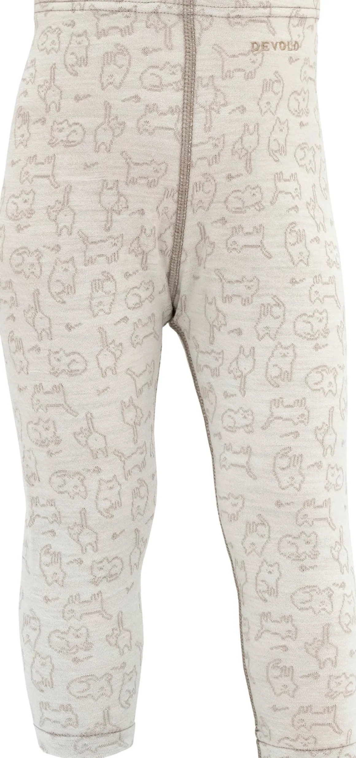 Devold DUO ACTIVE Lange Underbukser Merinould BABY, Raw White