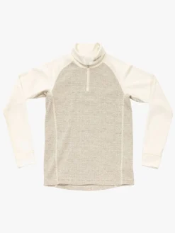 Devold Duo Active Merino Zip Neck Jr Trøje, Raw White