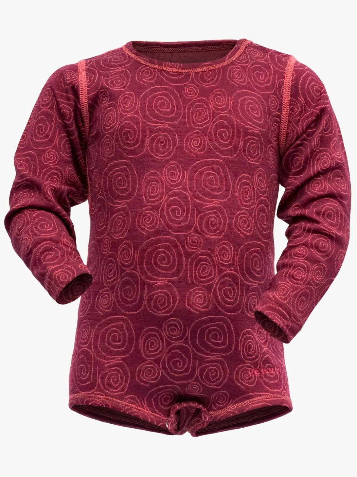 Devold DUO ACTIVE Skiundertrøje BABY, Beetroot